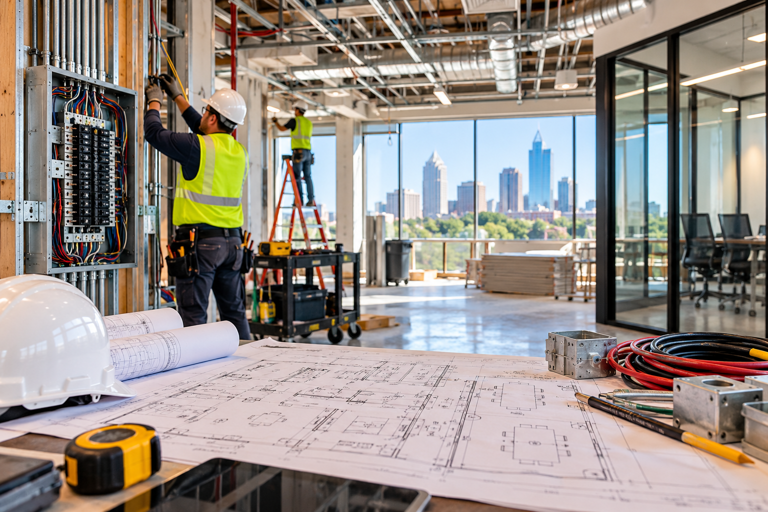 Electrical Blueprint Office Buildout