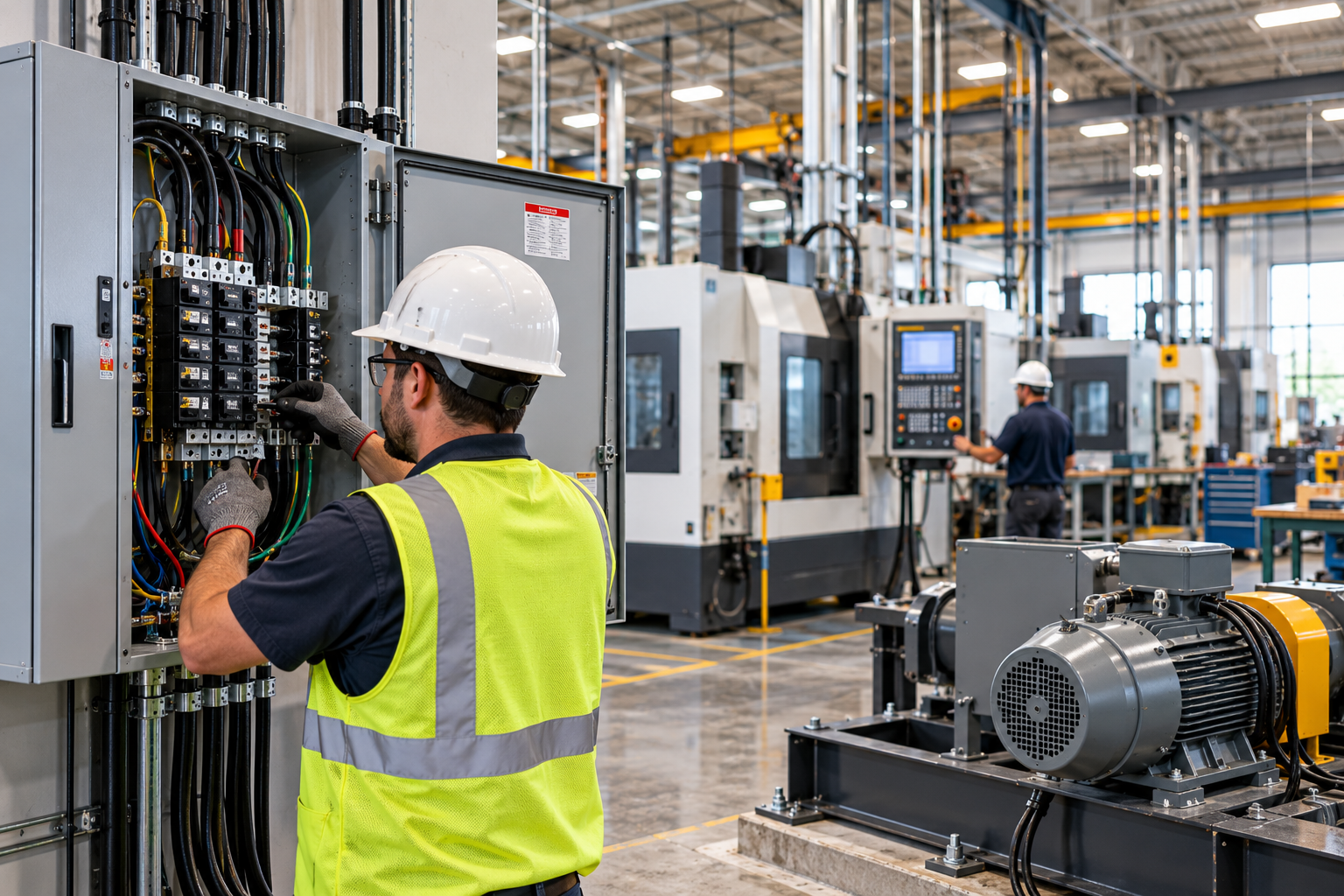 Industrial Electrical Installation Floor